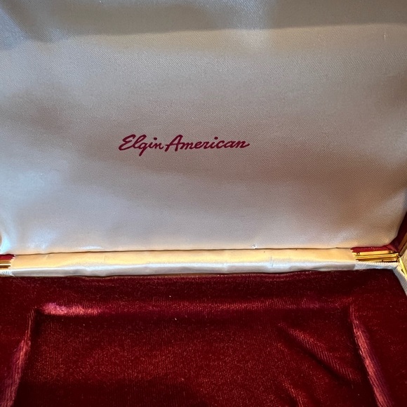 Vintage Elgin American Watch Case Display Box-Pink Crushed Velvet-1940's-1950's - Picture 2 of 10